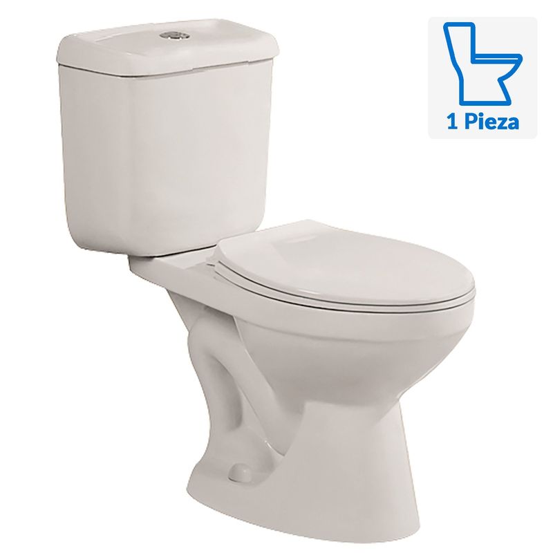 BARCELO - Wc Granada Descarga a Piso 30,5 cm 14 Litros Blanco