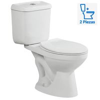 Wc Two piece a Piso 30,5 cm 14 Litros Granada Blanco