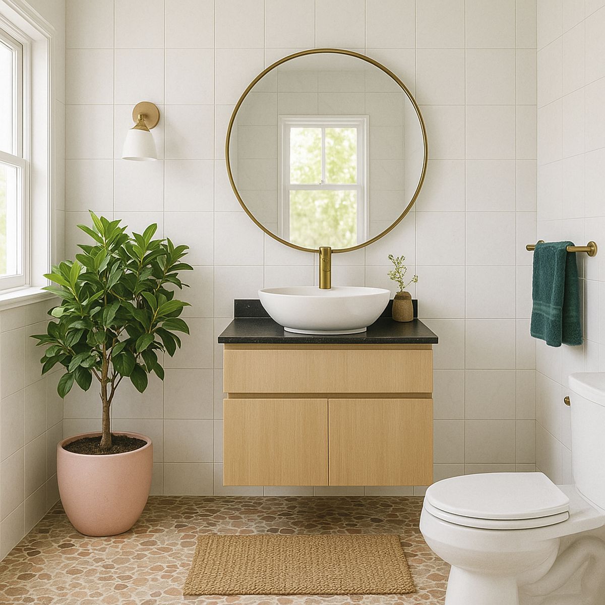 TEBISA - Mueble Vanitorio Tecalimo 60x66.5x52 cm