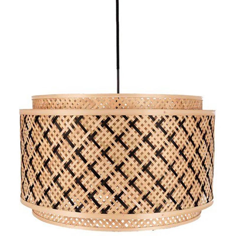 LUP - Lámpara Colgante Pattaya Bambú Beige 53 cm