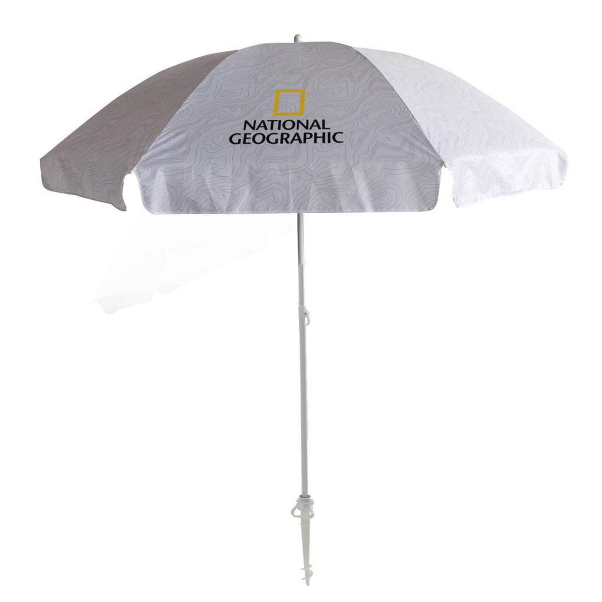 NATIONAL GEOGRAPHIC - Quitasol Protección UV/Anclaje PVC 1.45x1.45 metros Blanco