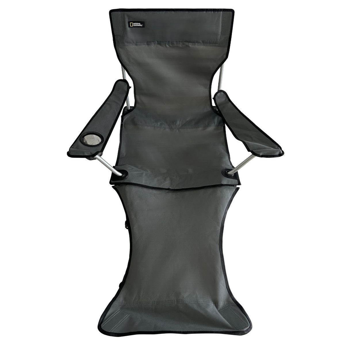 NATIONAL GEOGRAPHIC - Silla Plegable Apoya Pies 20x96x20 cm Negro