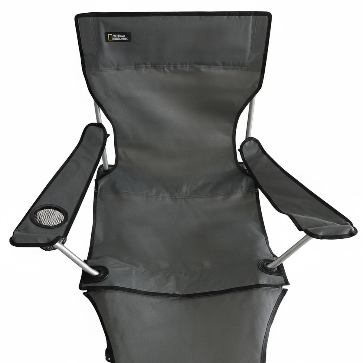 NATIONAL GEOGRAPHIC - Silla Plegable Apoya Pies 20x96x20 cm Negro