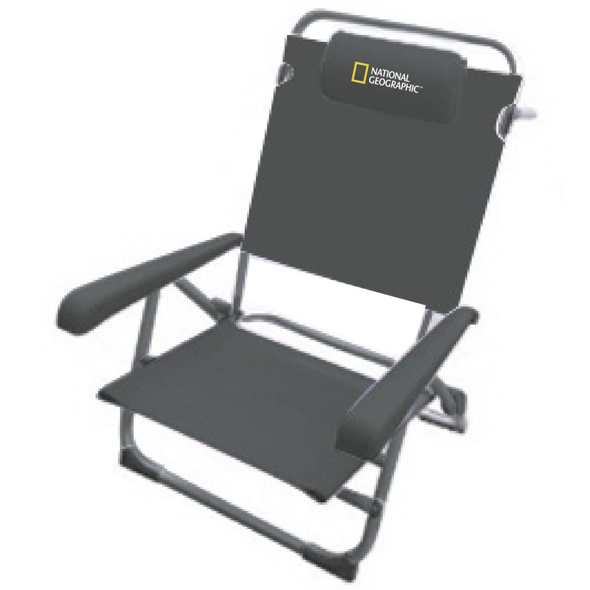 NATIONAL GEOGRAPHIC - Silla Playa Plegable 60.5x9x72.5 cm Negro