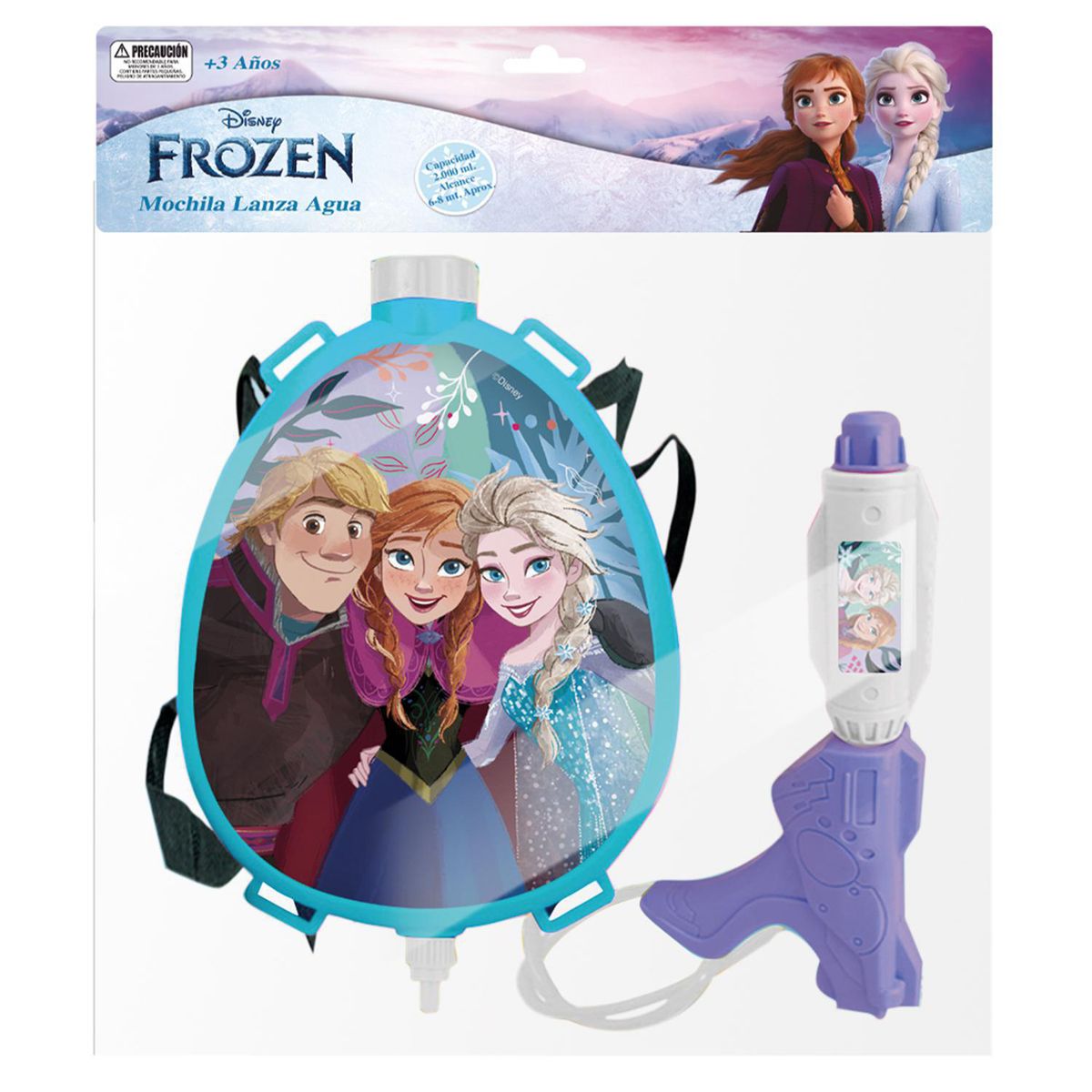 DISNEY - Mochila Lanza Agua Frozen Multicolor 33x30x10 cm