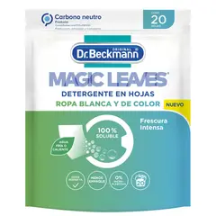 DR. BECKMANN - Detergente en láminas Magic Leaves 20 unidades