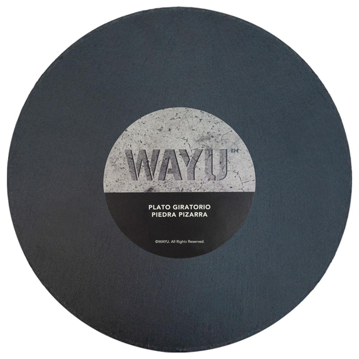 WAYU - Plato giratorio piedra pizarra pizza