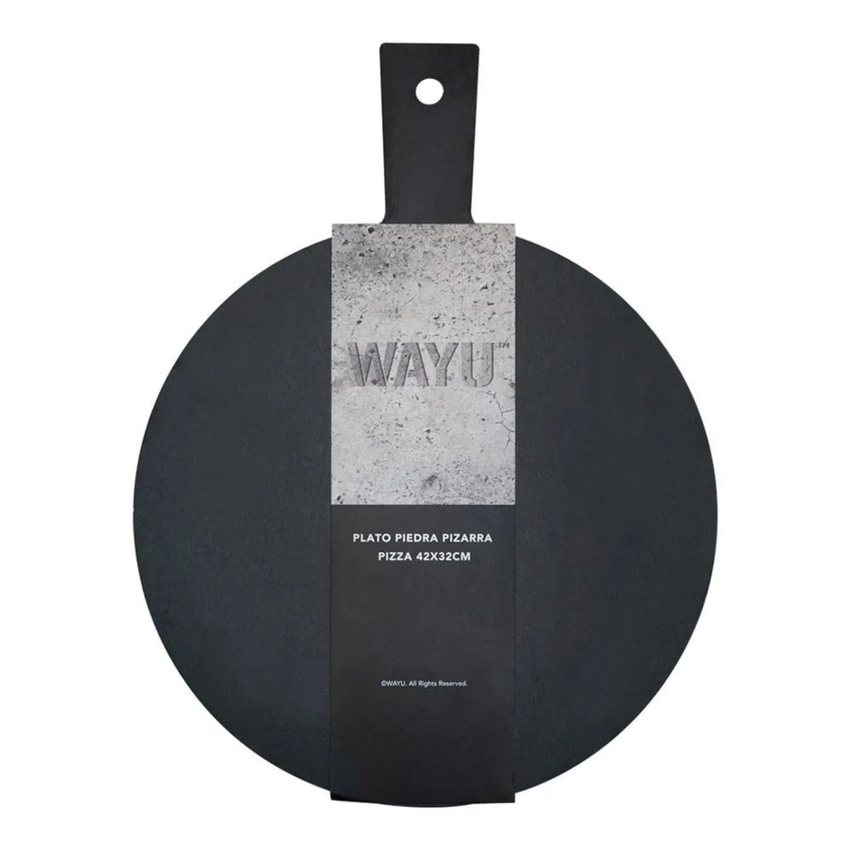 WAYU - Plato piedra pizarra pizza 42 cm