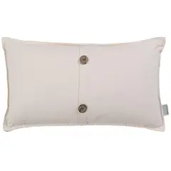 SOHOME - Cojín Boton Crudo 30x60 cm