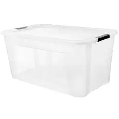 JUST HOME COLLECTION - Caja 47.4x34.5x77.5 cm 92 l Transparente