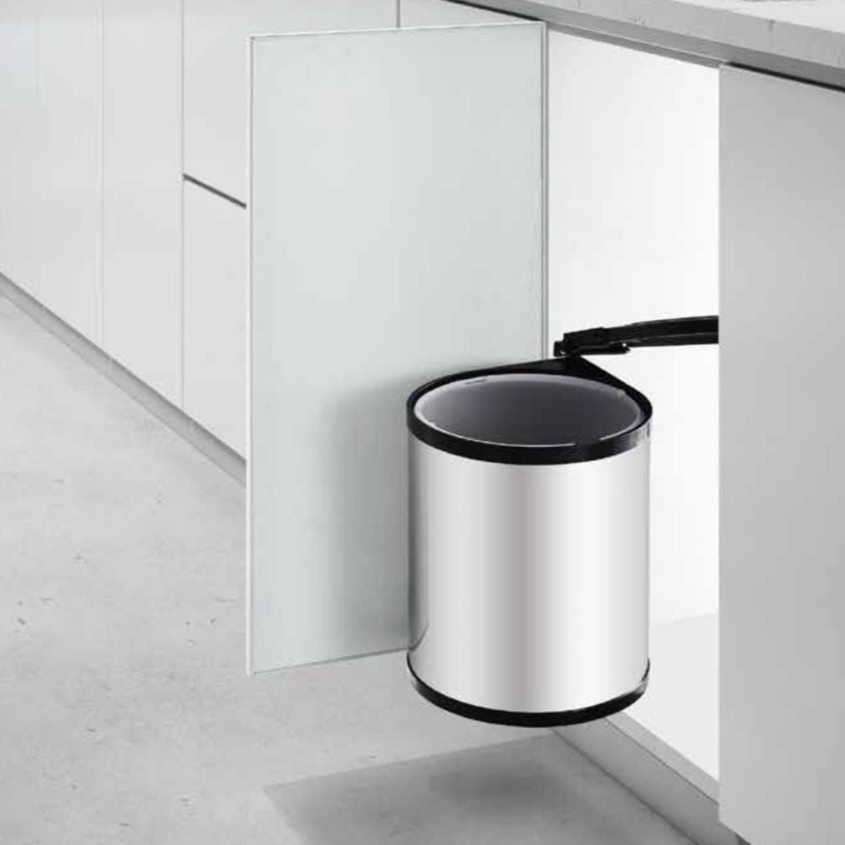 HBT - Basurero Litros Cromado