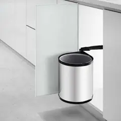 HBT - Basurero Bigbox 14 Litros para Puerta 40 cm Inoxidable