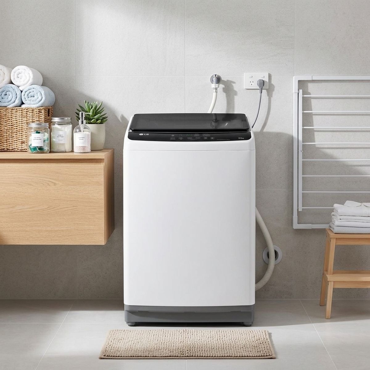 LG - Lavadora Carga Superior 9 Blanco WT9WL