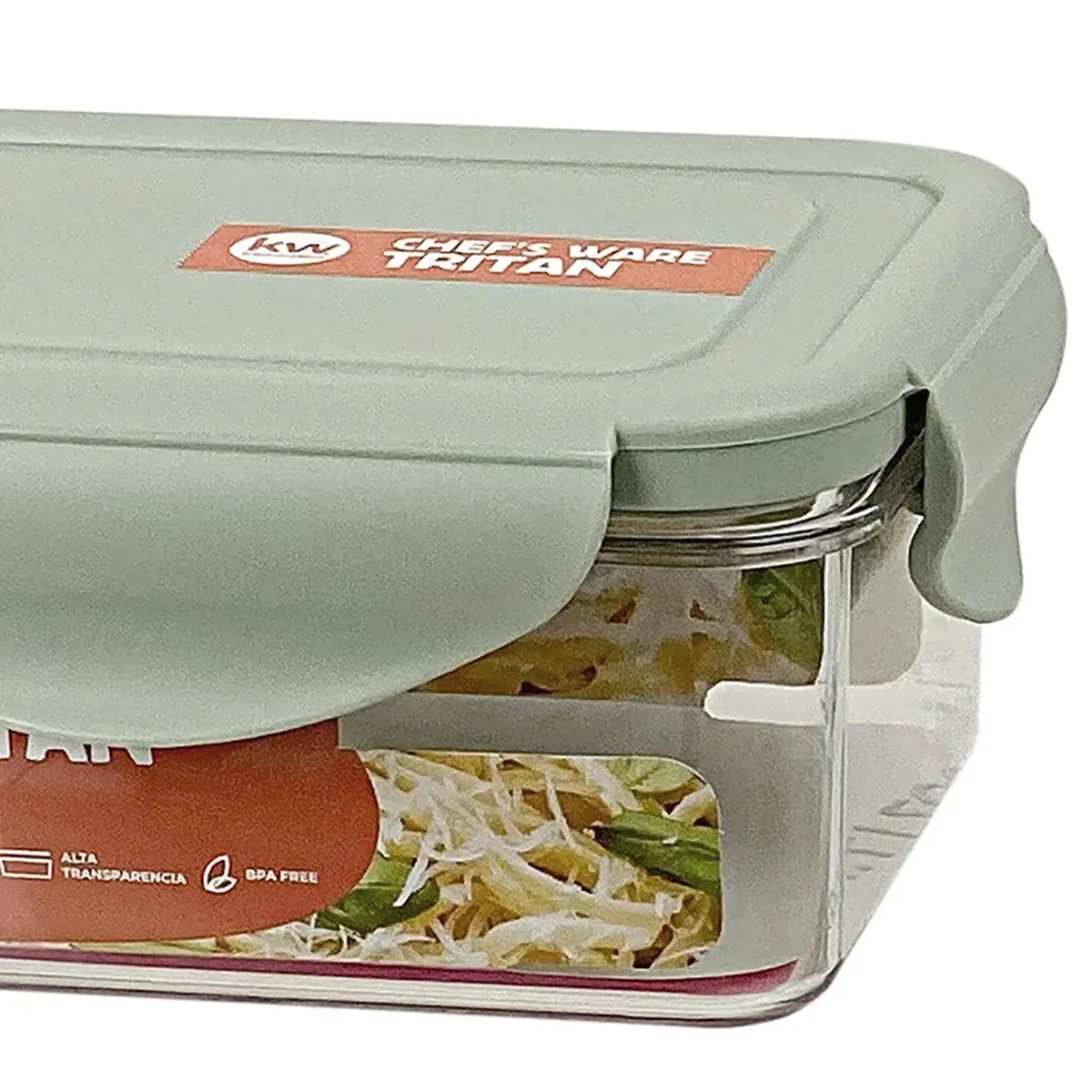 KW - Contenedor Tritan Rectangular Tritán 400 ml