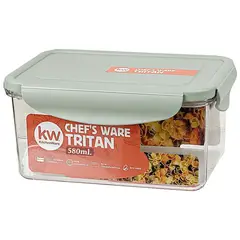 KW - Contenedor tritan rectangular 580 ml