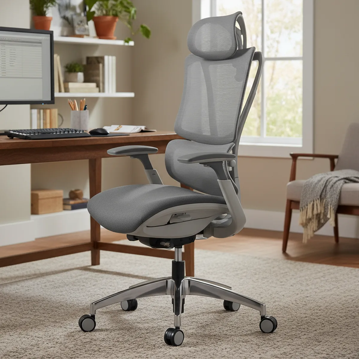 CONTATTO - Silla escritorio Ejecutiva Ergonómica Ergopop Gris