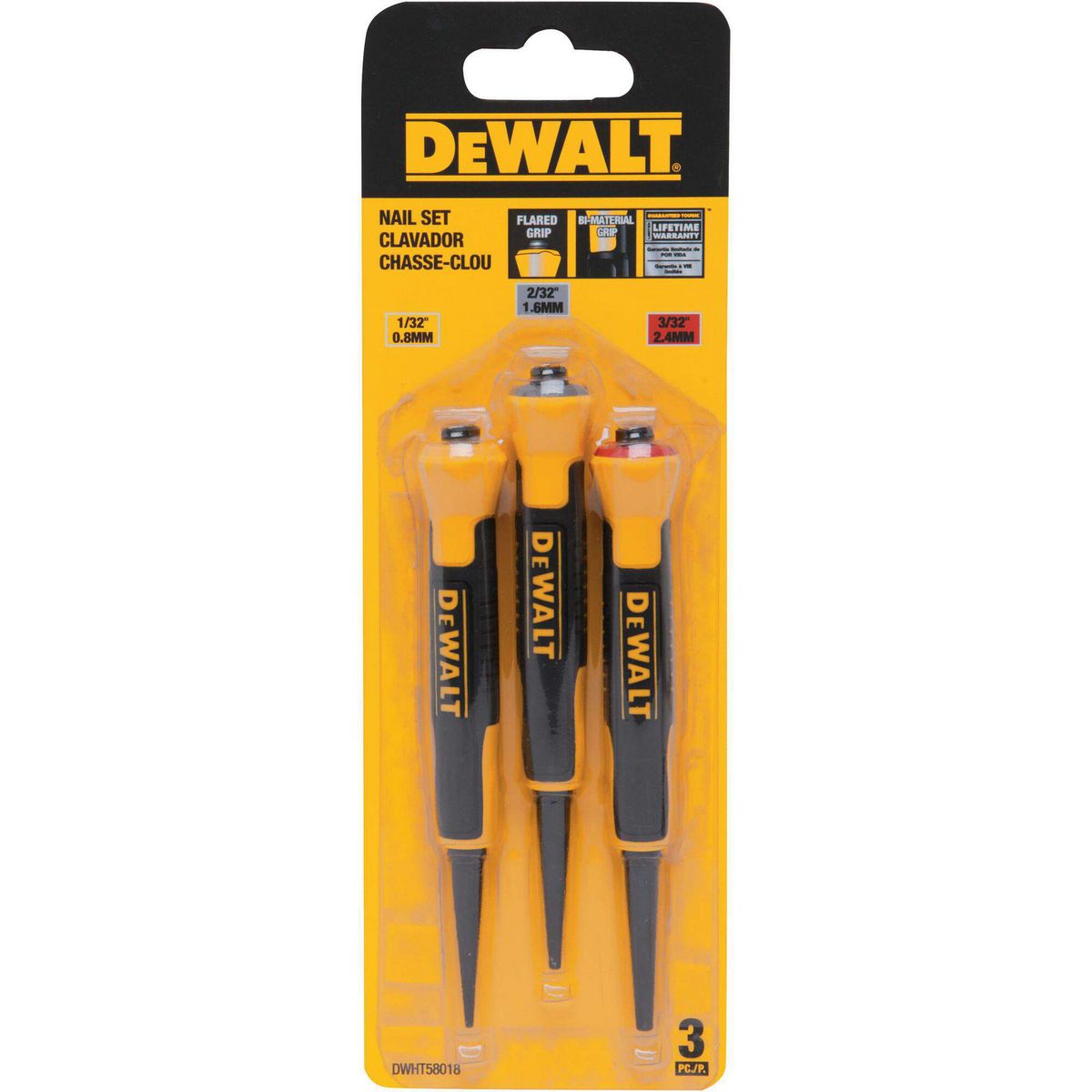 DEWALT - Juego Punto 0,8mm/1,6mm/2,4mm