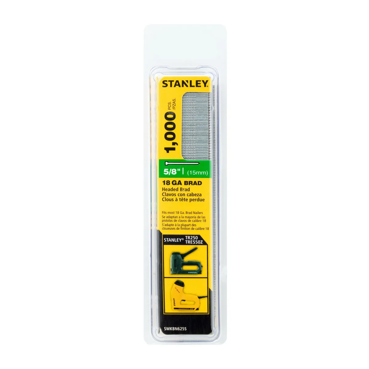 STANLEY - Clavillo 18GA 5/8" 1000 Unidades