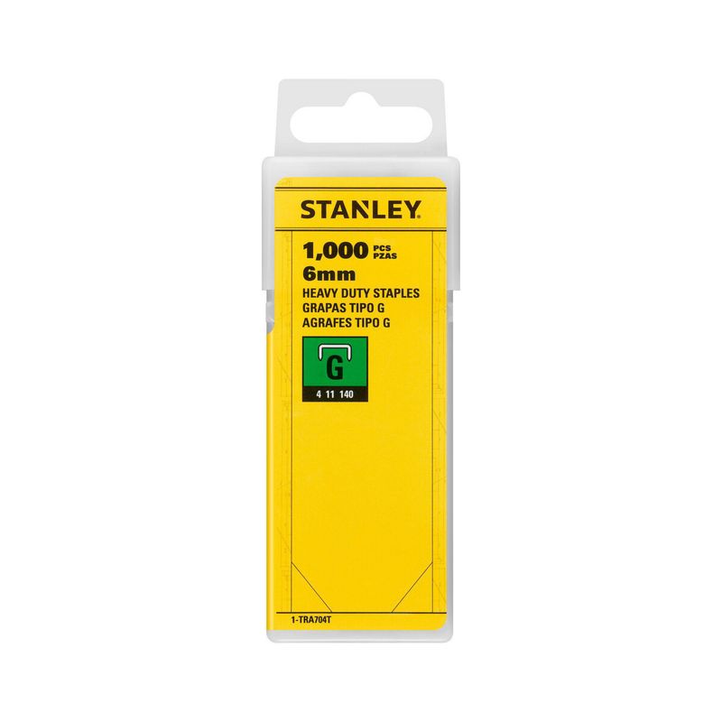 STANLEY - Grapas para trabajo pesado 1/4"