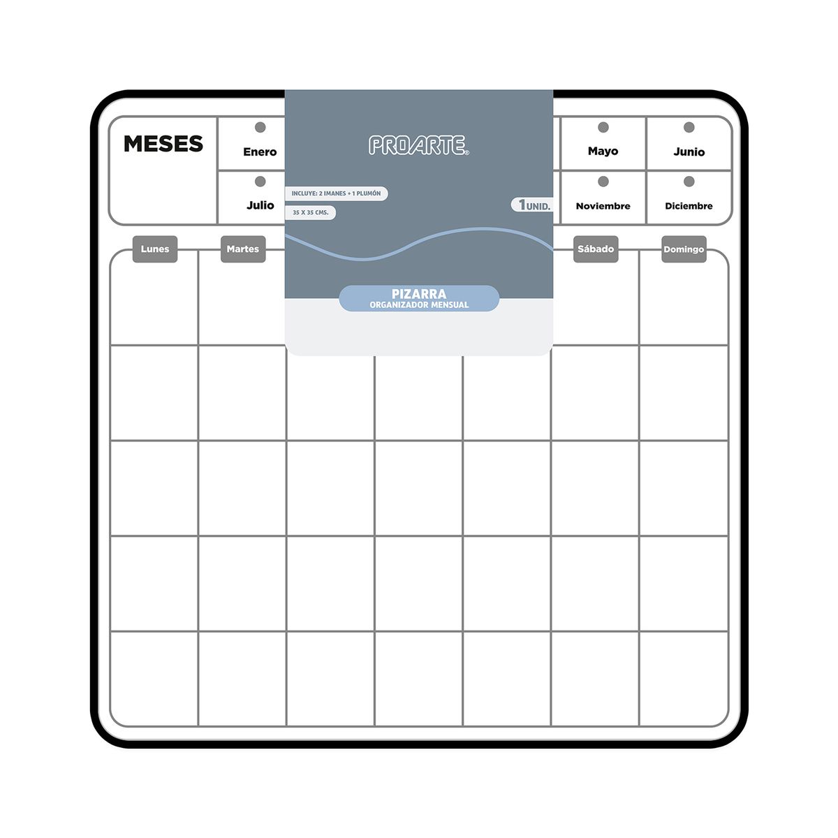 PROARTE - Pizarra planificadora mensual