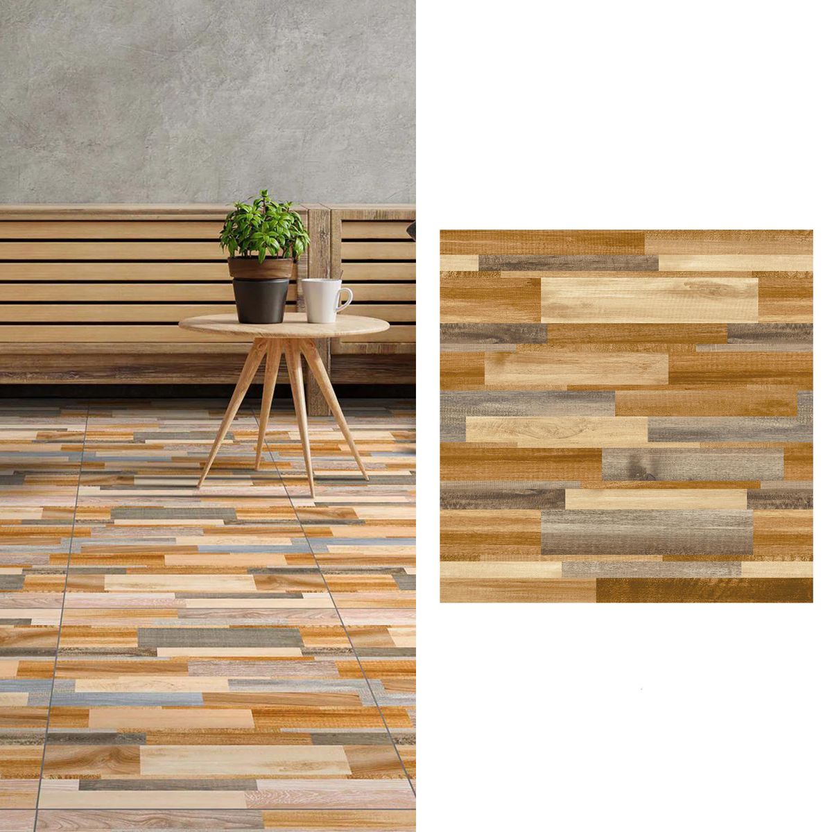Cerámica 45x45 cm Madera Murcia Mix Beige 2.29 m2, marca CORDILLERA - Foto Principal