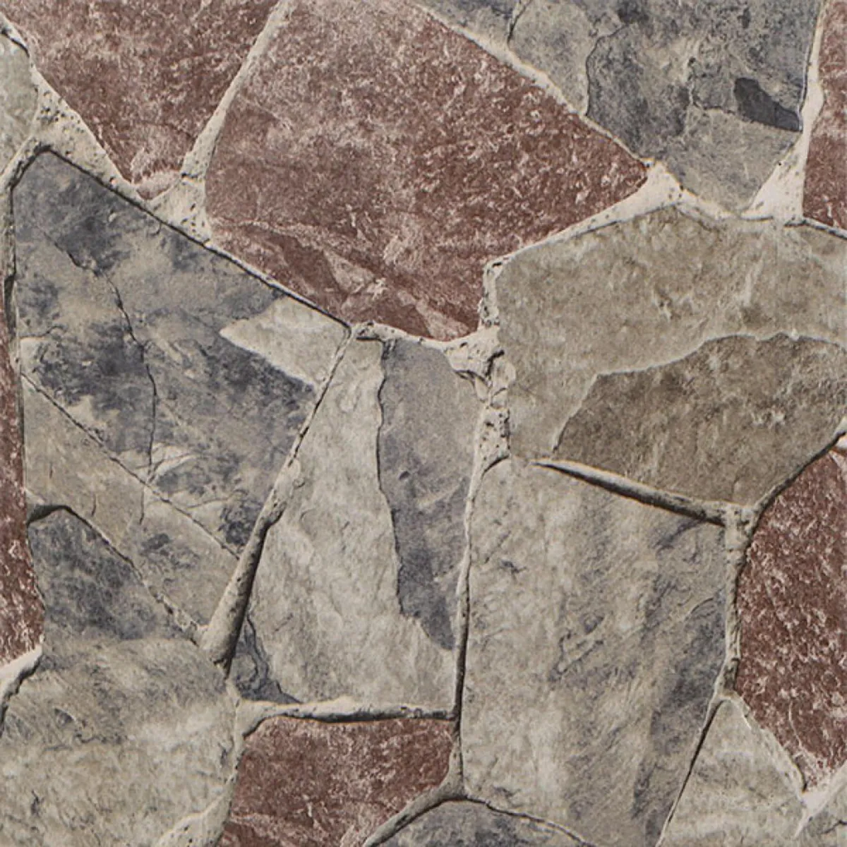 CORDILLERA - Cerámica 45.3x45.3 cm Arusha Porfido Mix Gris/Ladrillo 2.25 m2