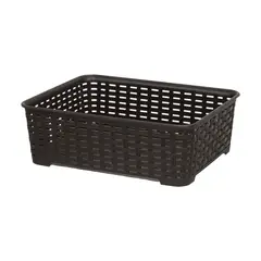 REYPLAST - Canastilla 19.7x8.1x24.5 cm 3 l Marrón