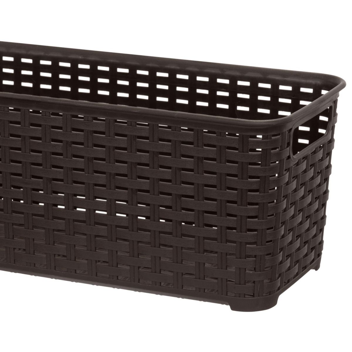 REYPLAST - Canastilla 14.9x13.5x34.3 cm 5.5 l Marrón