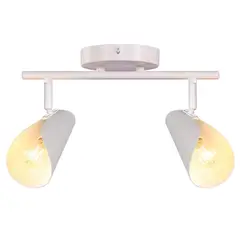 BP ILUMINACION - Barra Tubo Rossi 2 Luces Metal Blanco 40 W 0 cm