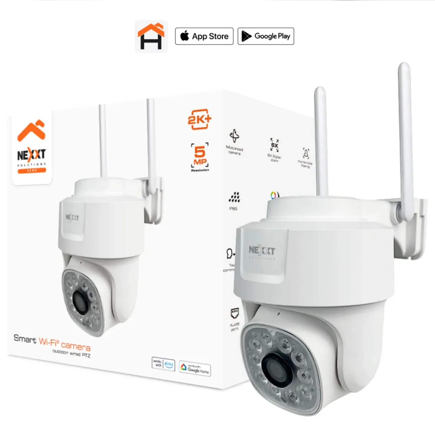 NEXXT SOLUTIONS Camara Wifi Exterior Motorizada 5Mp con Luz