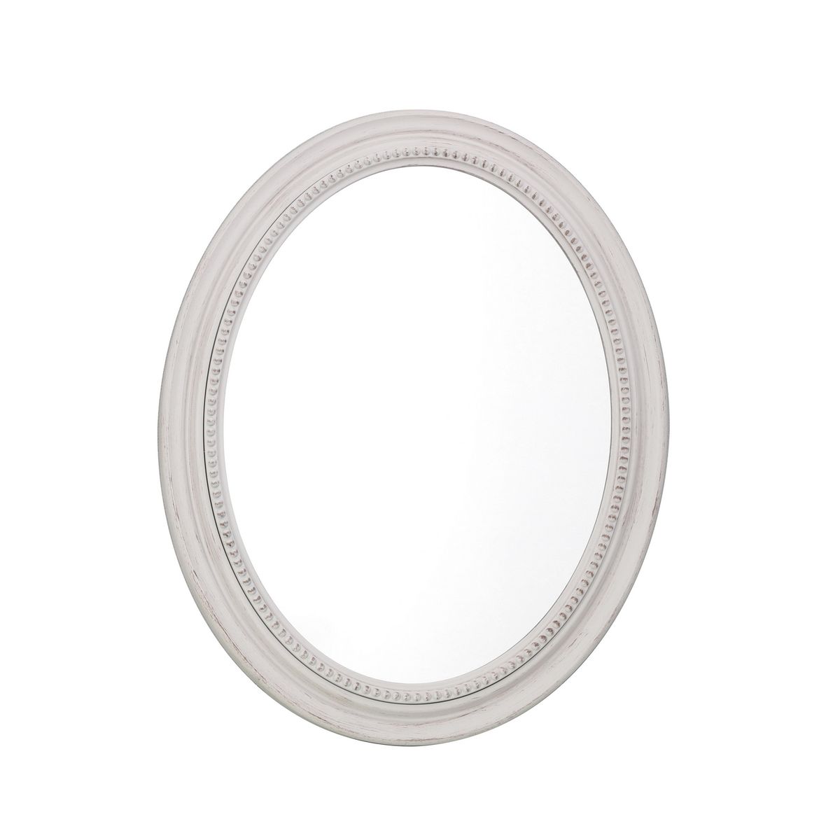 MOOD - Espejo Decorativo Forma Ovalada 77x60 cm Blanco Alba