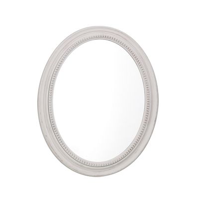 Imagen 2 del producto Espejo Pared Forma Ovalada 77x60 cm Blanco Alba