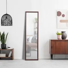 MOOD - Espejo Decorativo Rectangular 30x120 cm Café