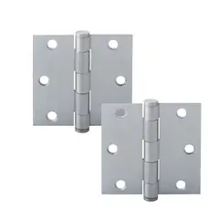 ODIS - Pack 2 Bisagras Acero 3,5×3,5×20 Canto Recto