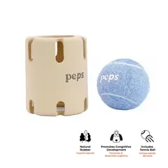 URBAN PET - Juguete para Perro Pelota Didactica de Goma Beige