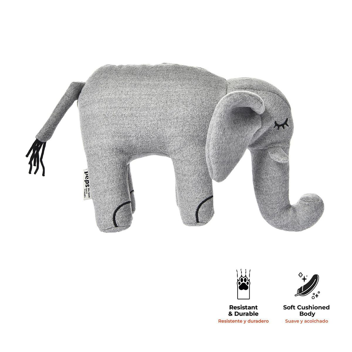 URBAN PET - Juguete para Perro Peluche de Elefante con Sonido