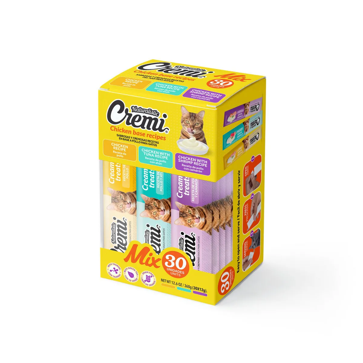 NATURALISTIC - Snack húmedo para Gato Todas las edades Pollo 0.36 kg