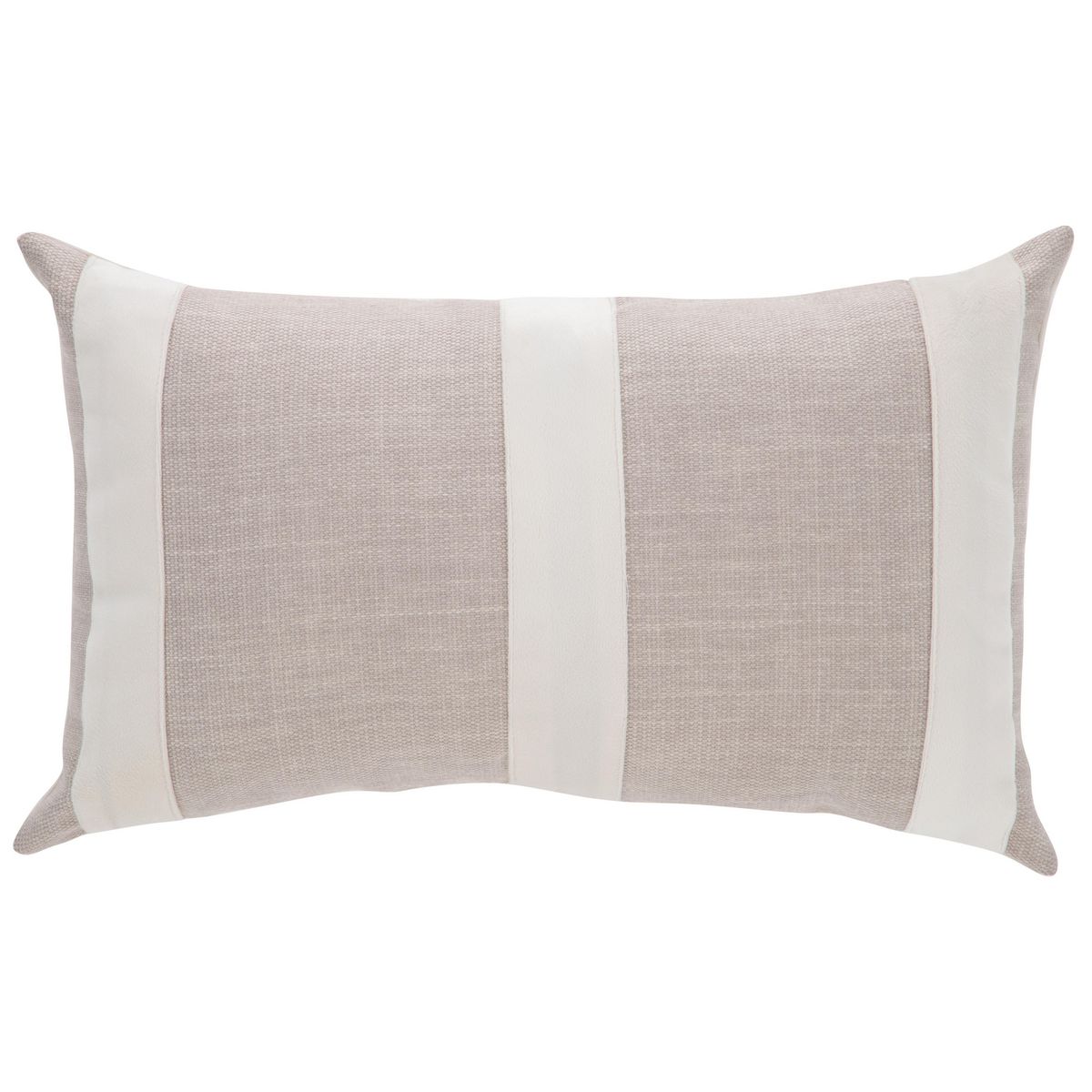 ATMOSPHERA HOME - Cojín Tri Patch Crudo / Blanco 30x50 cm