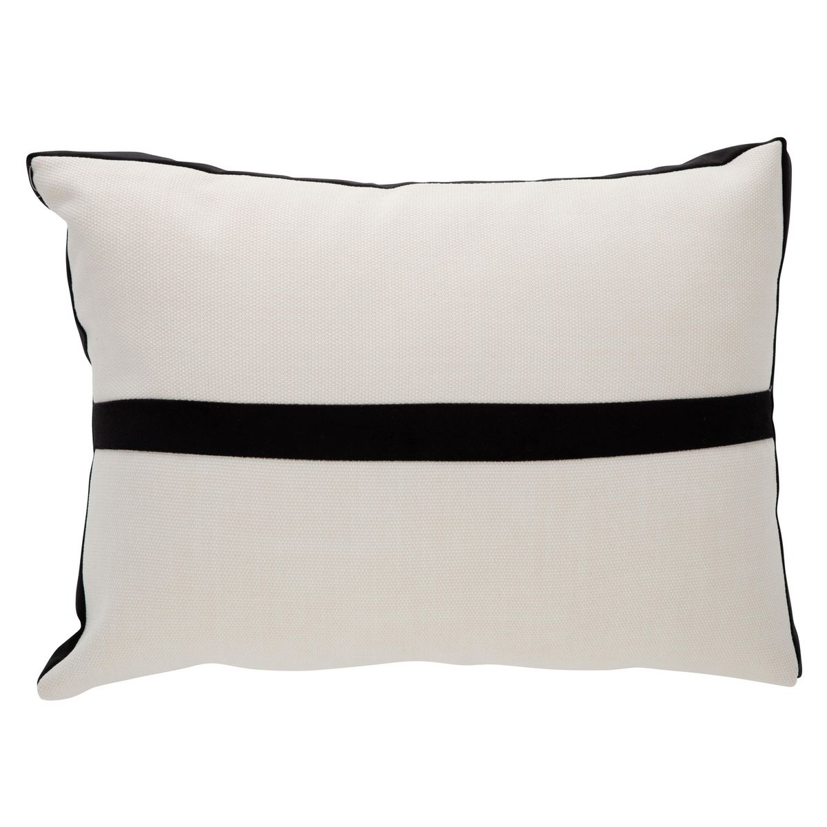 ATMOSPHERA HOME - Cojín Lino Crudo / Negro 35x50 cm