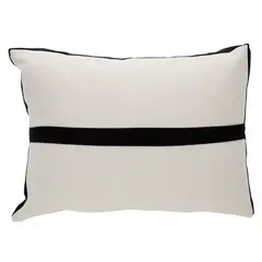 ATMOSPHERA HOME - Cojín Lino 35x50 cm Crudo / Negro