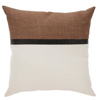 Cojín Soho Blanco / Negro / Café 50x50 cm