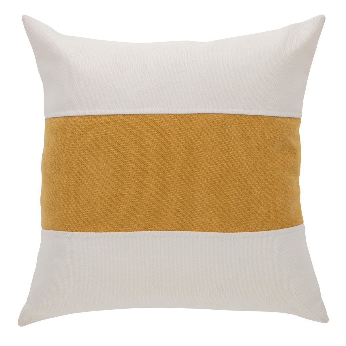 ATMOSPHERA HOME - Cojín Patch Crudo / Ocre 50x50 cm