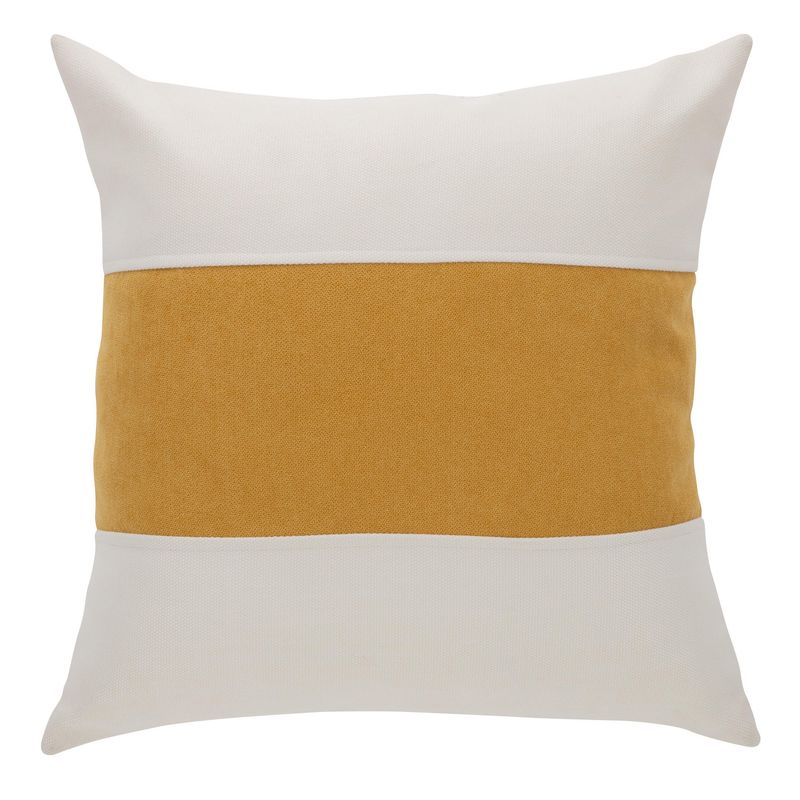ATMOSPHERA HOME - Cojín Patch Crudo / Ocre 50x50 cm