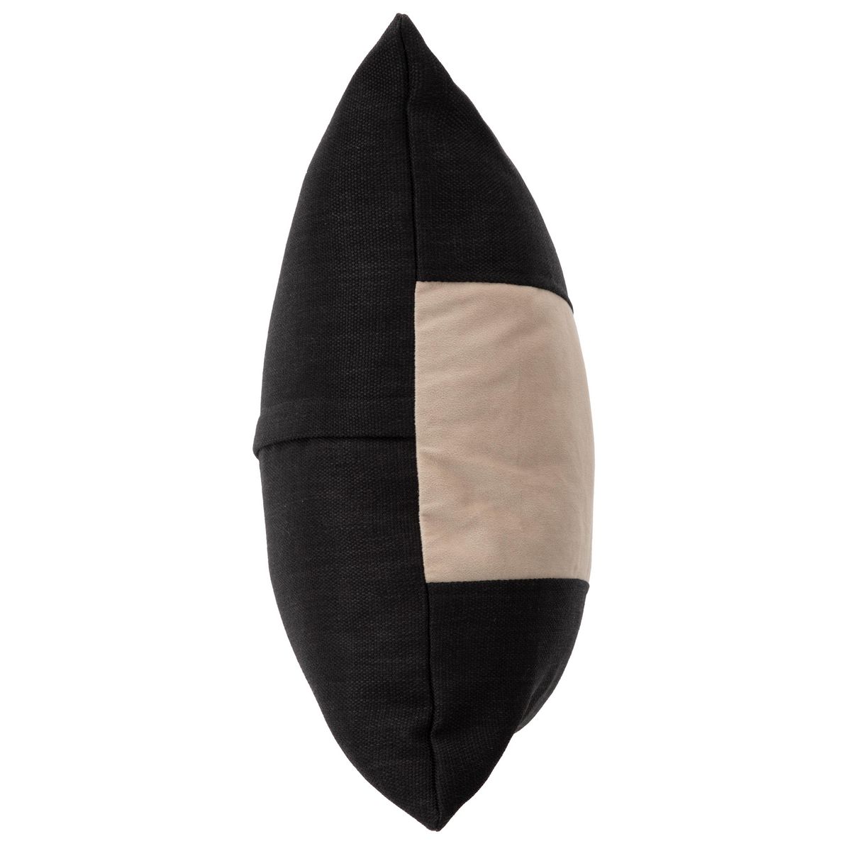 ATMOSPHERA HOME - Cojín Patch Crudo / Negro 50x50 cm