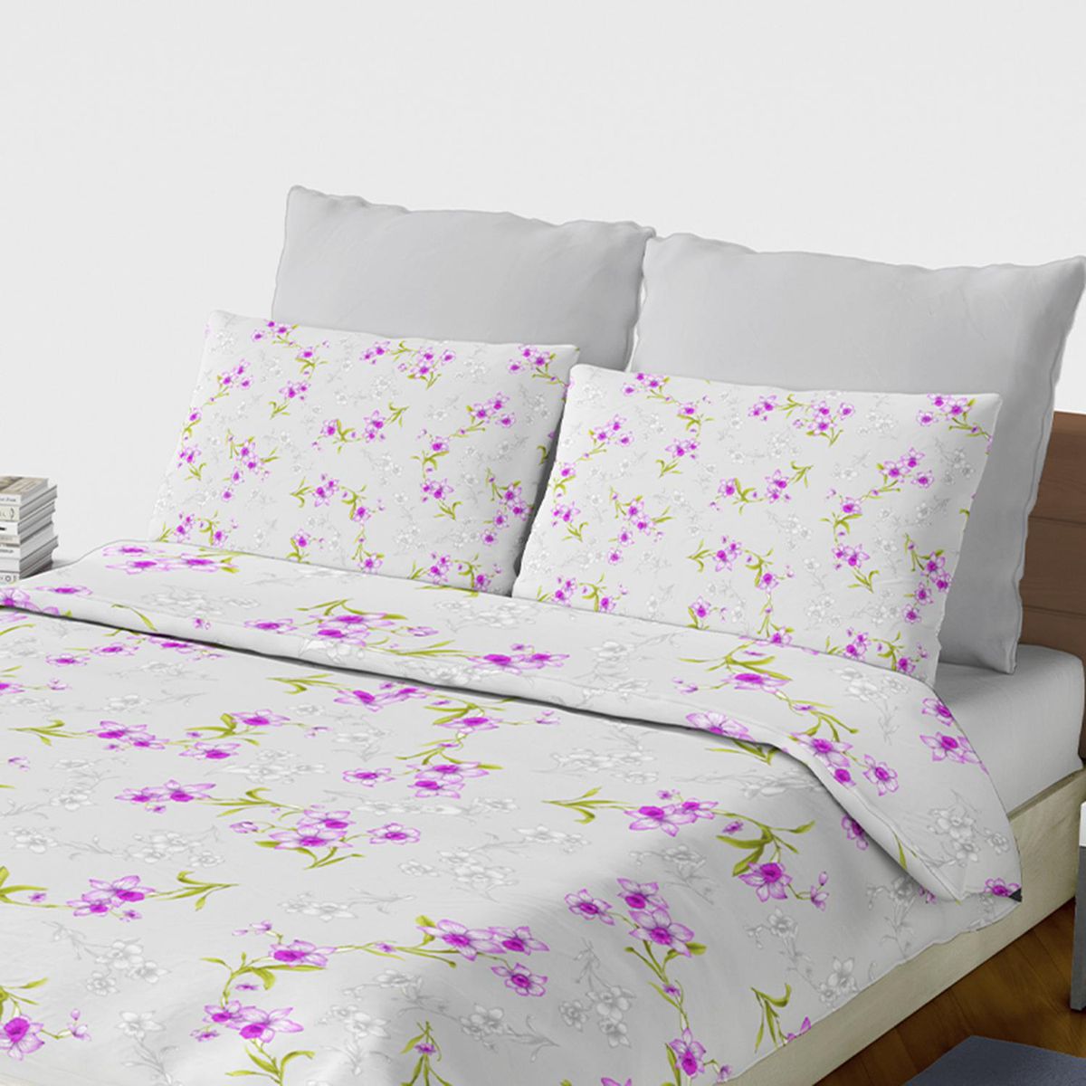 PALERMO - Set de sabana Narciso King 144 Hilos Gris