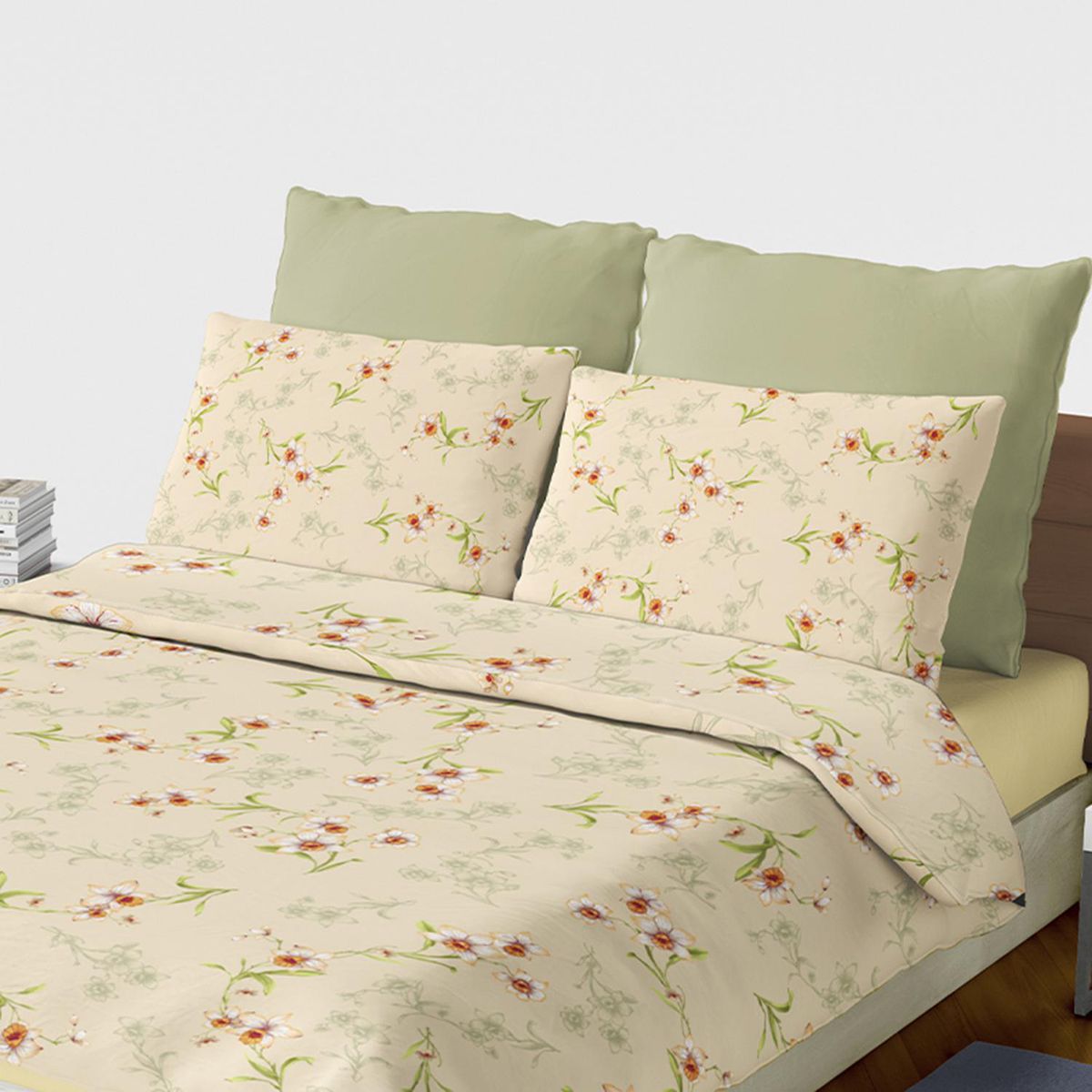 PALERMO - Set de sabana Narciso King 144 Hilos Ivory