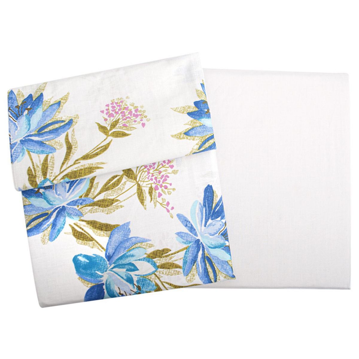 PALERMO - Set de sabana Lilium 1 plaza 144 Hilos Azul