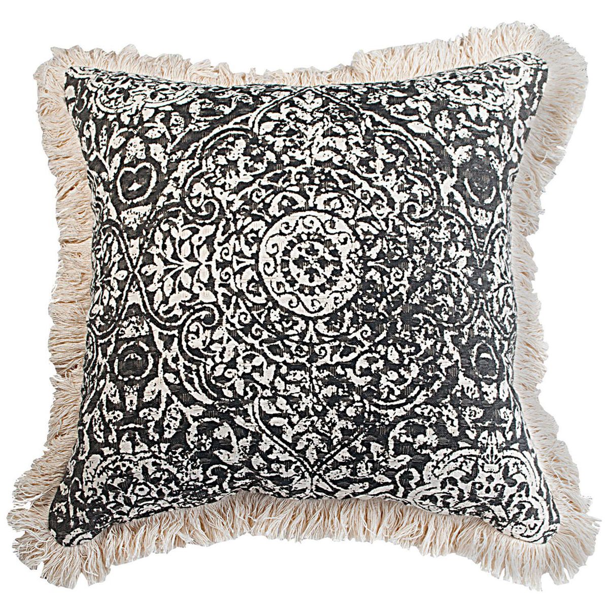 MERIGGI - Cojín Decorativo Gris 45x20 cm