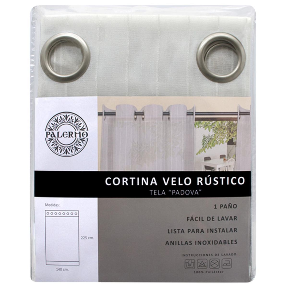 PALERMO - Cortina De velo 140x225 cm Marfil