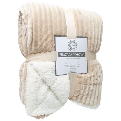 Imagen 2 del producto Frazada Toscana 1.5 plazas Hueso